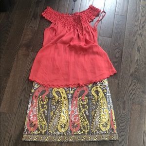 Elie Tahari Top and Pencil Skirt